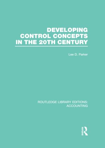 Stock image for Developing Control Concepts in the 20th Century for sale by Blackwell's