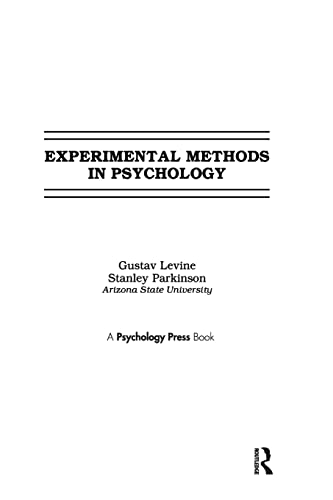 9781138969322: Experimental Methods in Psychology