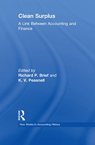 Beispielbild fr Clean Surplus: A Link Between Accounting and Finance zum Verkauf von Blackwell's