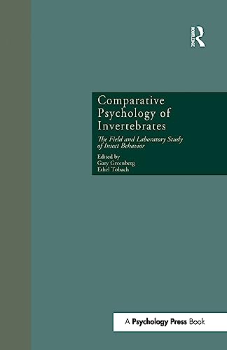 Imagen de archivo de Comparative Psychology of Invertebrates: The Field and Laboratory Study of Insect Behavior (Research in Developmental and Comparative Psychology) a la venta por California Books