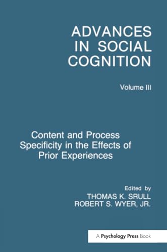 Imagen de archivo de Content and Process Specificity in the Effects of Prior Experiences a la venta por Blackwell's