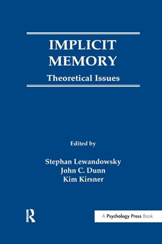 9781138972391: Implicit Memory: Theoretical Issues