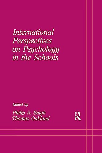 9781138973077: International Perspectives on Psychology in the Schools (School Psychology Series)
