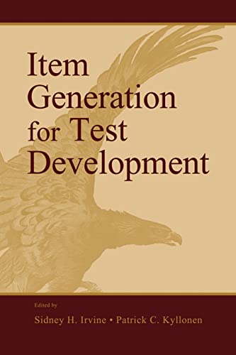 Beispielbild fr Item Generation for Test Development zum Verkauf von Blackwell's