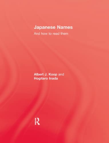 Stock image for Japanese Names & How To Read (Kegan Paul Japan Library) for sale by Lucky's Textbooks