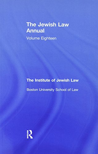 Stock image for The Jewish Law Annual Volume 18 for sale by Blackwell's