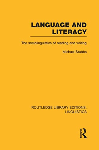 Stock image for Language and Literacy (Routledge Library Editions: Linguistics) for sale by Chiron Media