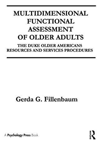 Imagen de archivo de Multidimensional Functional Assessment of Older Adults a la venta por Blackwell's