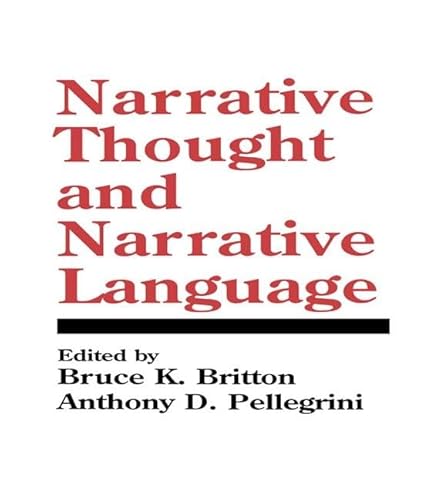 9781138976719: Narrative Thought and Narrative Language (Cog Studies Grp of the Inst for Behavioral Research at UGA)