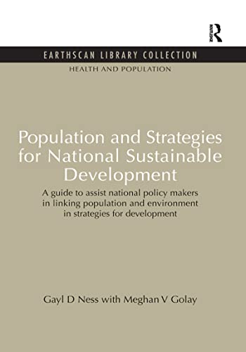 Imagen de archivo de Population and Strategies for National Sustainable Development a la venta por Blackwell's