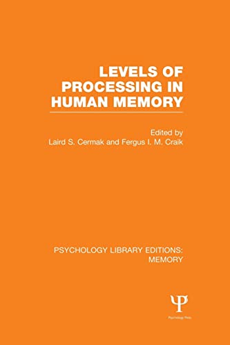 Stock image for Levels of Processing in Human Memory (PLE: Memory) for sale by Blackwell's