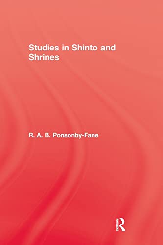 Beispielbild fr Studies In Shinto & Shrines zum Verkauf von Chiron Media