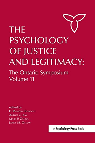 Imagen de archivo de The Psychology of Justice and Legitimacy a la venta por Blackwell's