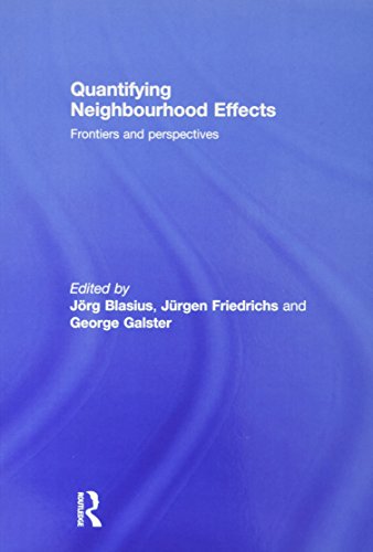 Imagen de archivo de Quantifying Neighbourhood Effects a la venta por Blackwell's