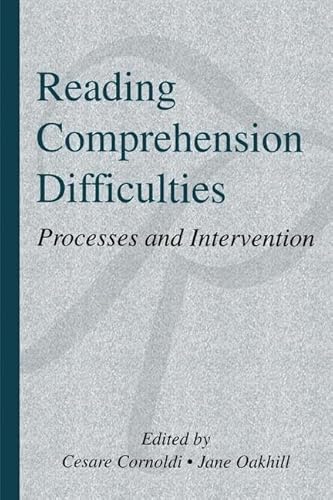 Beispielbild fr Reading Comprehension Difficulties zum Verkauf von Blackwell's