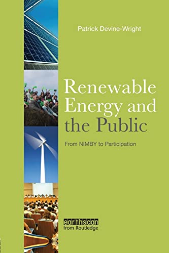 Stock image for Renewable Energy and the Public: From NIMBY to Participation for sale by Blackwell's