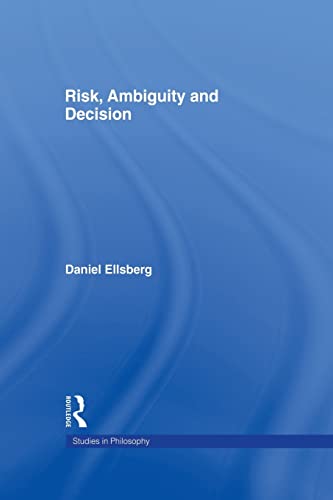 Beispielbild fr Risk, Ambiguity and Decision zum Verkauf von Blackwell's