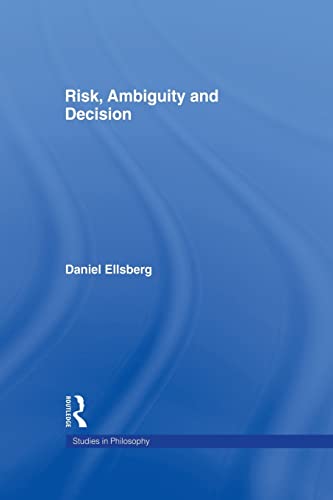 9781138985476: Risk, Ambiguity and Decision (Studies in Philosophy)