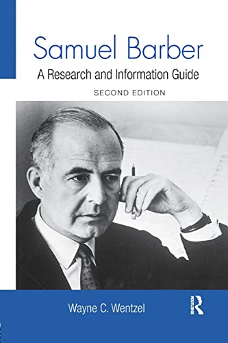 Beispielbild fr Samuel Barber: A Research and Information Guide zum Verkauf von Blackwell's