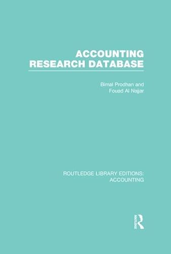 Stock image for Accounting Research Database for sale by Blackwell's