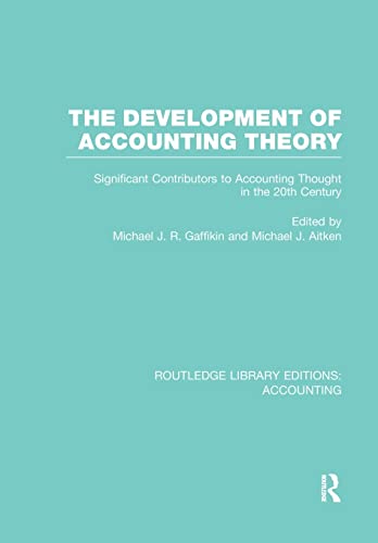 Imagen de archivo de The Development of Accounting Theory a la venta por Blackwell's