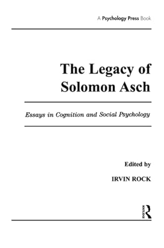 Imagen de archivo de The Legacy of Solomon Asch a la venta por Blackwell's