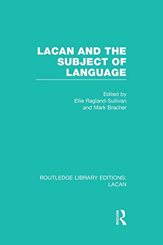 Beispielbild fr Lacan and the Subject of Language (RLE: Lacan) zum Verkauf von Blackwell's