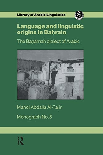 Beispielbild fr Language &amp; Linguistic Origins In Bahrain zum Verkauf von Blackwell's