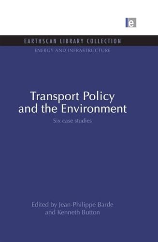 Imagen de archivo de Transport Policy and the Environment a la venta por Blackwell's