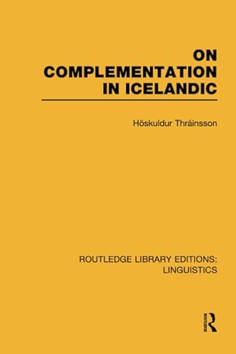 Stock image for On Complementation in Icelandic for sale by Blackwell's