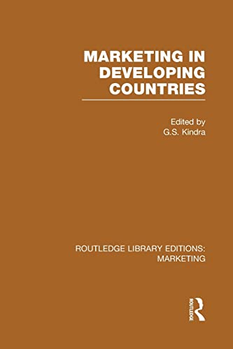 Imagen de archivo de Marketing in Developing Countries (RLE Marketing) a la venta por Blackwell's