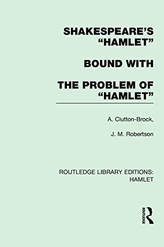 Beispielbild fr Shakespeare's Hamlet bound with The Problem of Hamlet zum Verkauf von Blackwell's