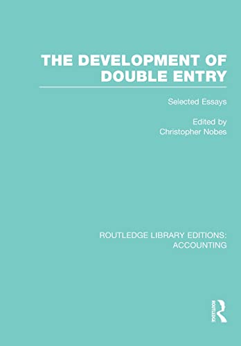 9781138997806: The Development of Double Entry (RLE Accounting): Selected Essays (Routledge Library Editions: Accounting)