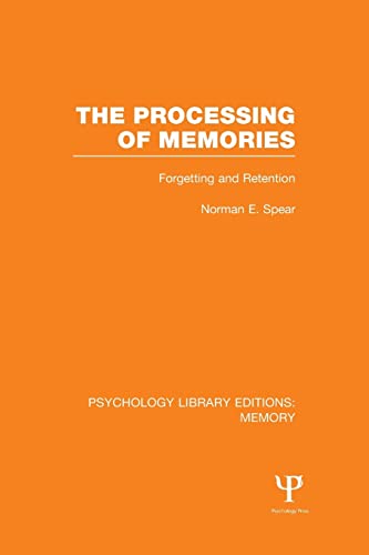 9781138998063: The Processing of Memories (PLE: Memory) (Psychology Library Editions: Memory)