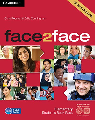 Beispielbild fr face2face Elementary Student's Book with DVD-ROM and Online Workbook Pack 2nd Edition zum Verkauf von GF Books, Inc.