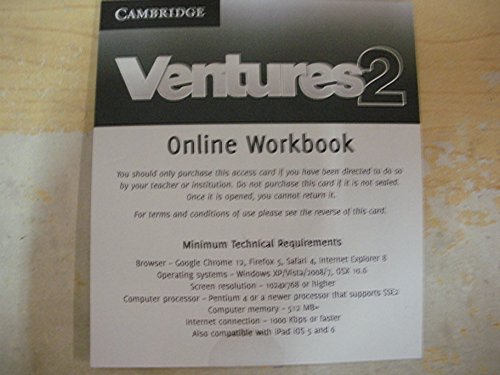 Ventures Level 2 Online Workbook (Standalone for Students) (9781139871020) by Bitterlin, Gretchen; Johnson, Dennis; Price, Donna; Ramirez, Sylvia; Savage, K. Lynn