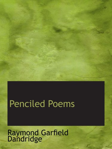 Imagen de archivo de Penciled Poems a la venta por Revaluation Books