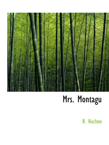 Stock image for Mrs. Montagu for sale by Revaluation Books