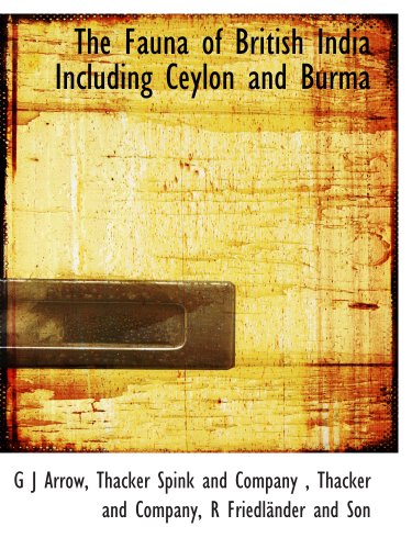 9781140198253: The Fauna of British India Including Ceylon and Burma