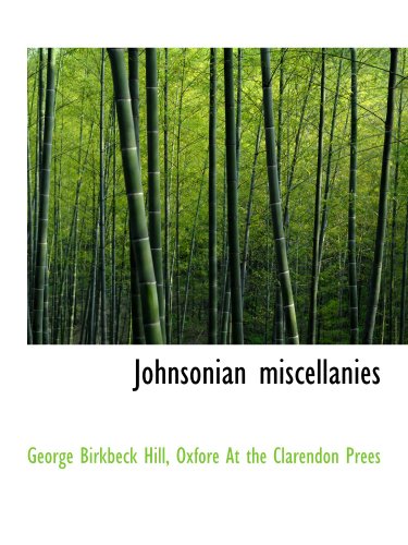 9781140253563: Johnsonian miscellanies