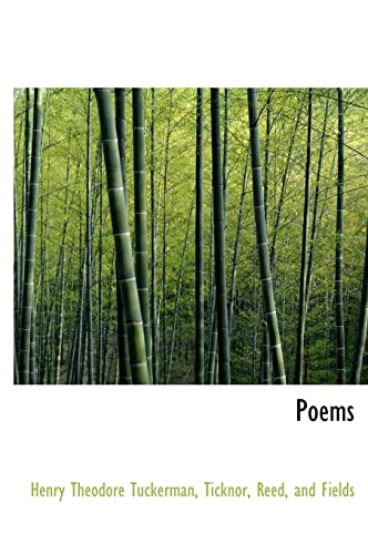 Poems (9781140275497) by Tuckerman, Henry Theodore