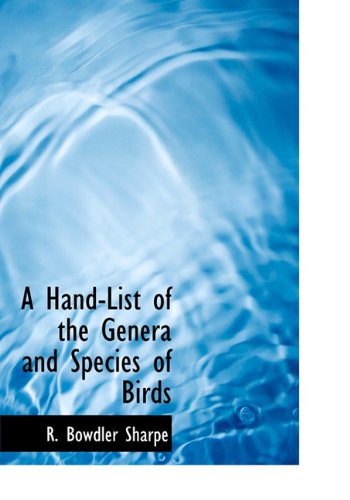 9781140402398: A Hand-List of the Genera and Species of Birds