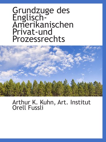 Beispielbild fr Grundzuge des Englisch-Amerikanischen Privat-und Prozessrechts zum Verkauf von Revaluation Books