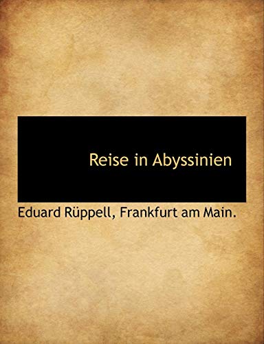 9781140626077: Reise in Abyssinien