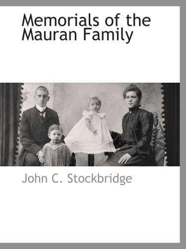 Stock image for Memorials of the Mauran Family for sale by Revaluation Books
