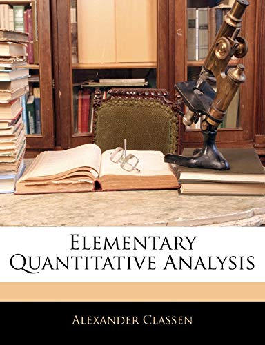 9781144597595: Elementary Quantitative Analysis