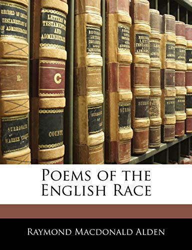 9781145500006: Poems of the English Race