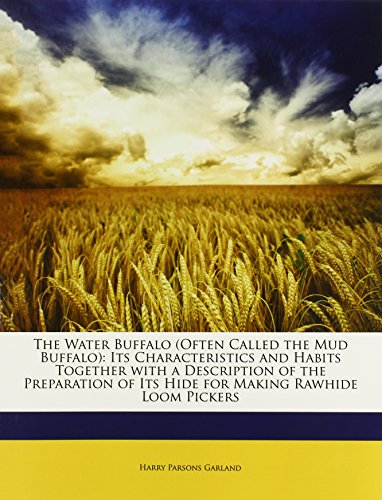 9781146496834: The Water Buffalo (Often Called the Mud Buffalo): Its Characteristics and Habits Together with a Description of the Preparation of Its Hide for Making Rawhide Loom Pickers