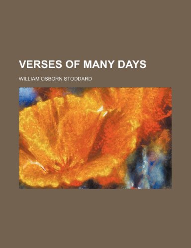 9781150791697: Verses of Many Days