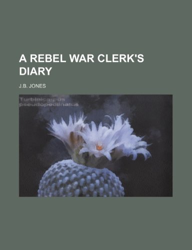 9781151039132: A REBEL WAR CLERK'S DIARY